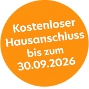 Kostenloser Hausanschluss bis zum 30.09.2026