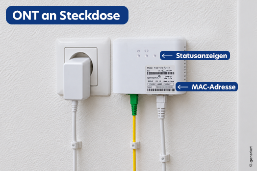 ONT an Steckdose