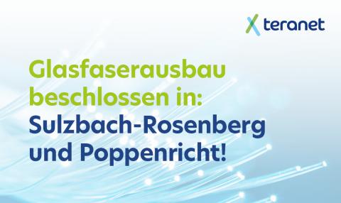 Glasfaser für Sulzbach-Rosenberg und Poppenricht
