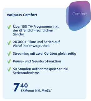 waipu.tv Comfort
