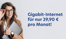 Gigabit-Internet für nur 29,90 pro Monat
