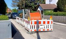 Baustelle in der Buchenstraße